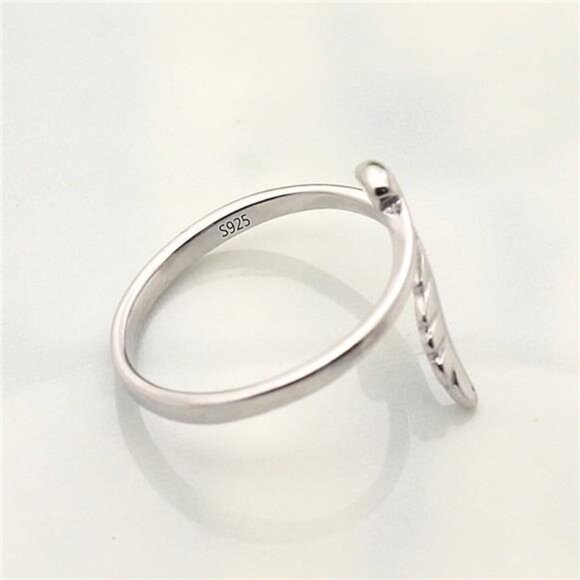 3pcs S925 Sterling Silver Open Rings Set Finger Ring Joint Ring Toe Ring Beach - Picture 7 of 8